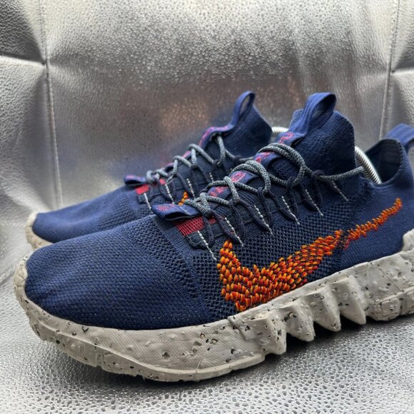 Size 12 Nike Space Hippie 01 Navy Blue Orange Mens Running Sneaker DN0010-400 - Picture 5 of 10
